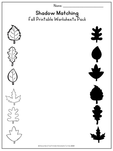 Fall Cut And Paste Worksheets Packets