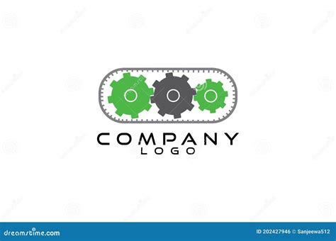 Gears Logo Design Vector Stock Vector Illustration Of Branding 202427946