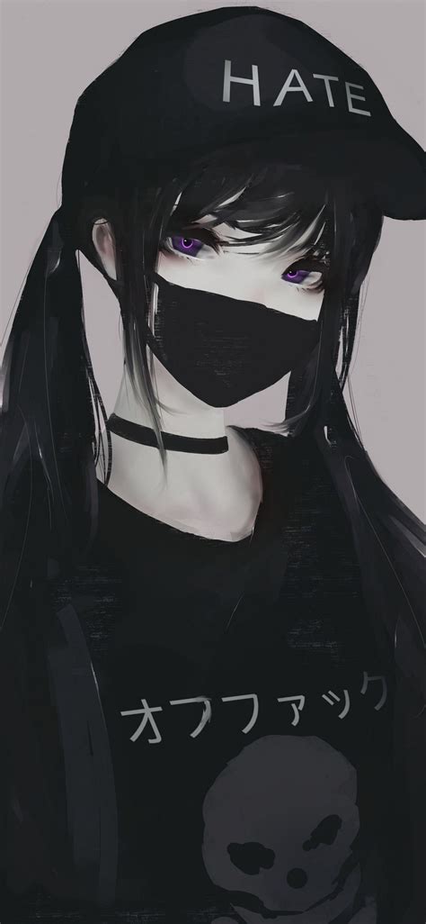 Anime Girl Mask Hoodie