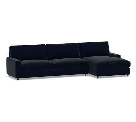 Pb Comfort Square Arm Upholstered Left Arm Sofa With Double Chaise