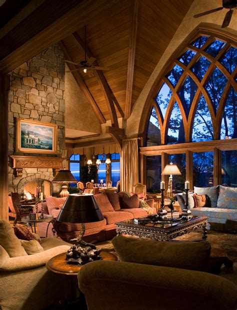 Gothic decor inspiration this traditional living room pinterest pin it living room: French Country Gothic Mountain - Modern - Living Room ...