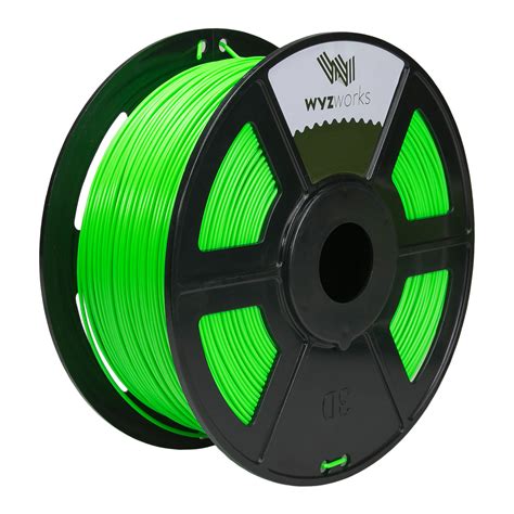 Filaments used in 3d printing are thermoplastics, which are plastics (aka polymers) that melt rather than burn when heated, can be shaped most basic 3d printers are designed to exclusively use these filaments. PLA - FLUORESCENT GREEN 3D Printer Filament 1kg / 2.2lbs ...