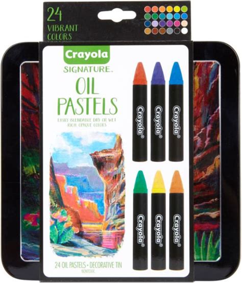 Crayola Signature Oil Pastels Wtin Assorted Colors 24pkg By Crayola
