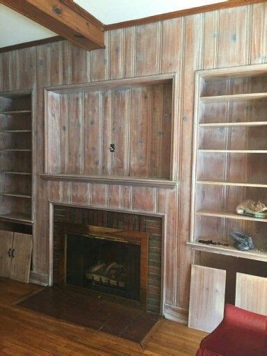 The technique to whitewash cabinets. white wash wooden cabinets fireplace - Google Search ...