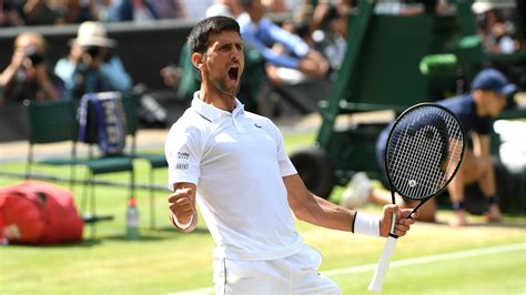 Wimbledon 2019 Novak Djokovic Moves One Win From Fifth Title