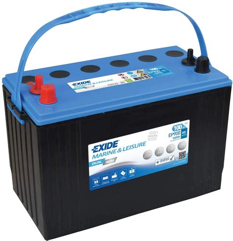 Exide Dual Ep900 Agm Leisure Battery 12v 100ah Agm Batteries