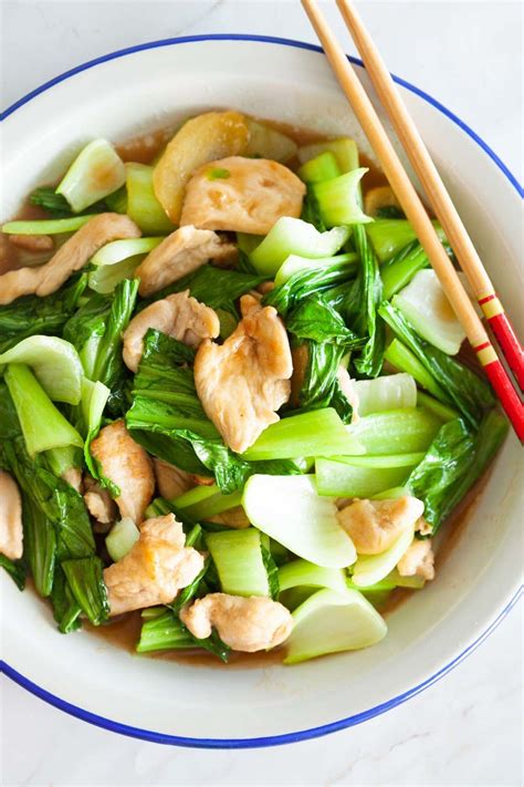 Bok Choy Chicken Healthy And Low Calories Rasa Malaysia