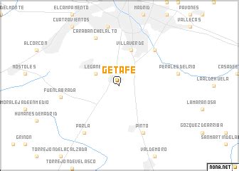 Contain information about regions division. Getafe (Spain) map - nona.net