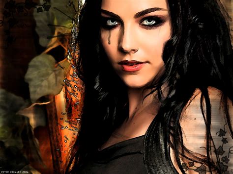 Amy Lee Evanescence Singer Musician Hard Rock Women Females Brunettes
