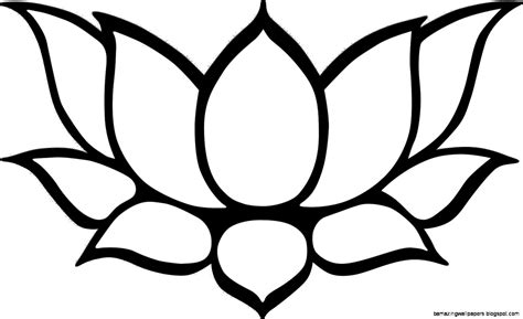 Lotus Flower Silhouette At Getdrawings Free Download