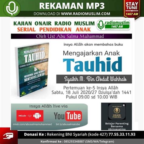 Maybe you would like to learn more about one of these? Rekaman Kajian Spesial Pendidikan Anak - MENGAJARKAN ANAK ...
