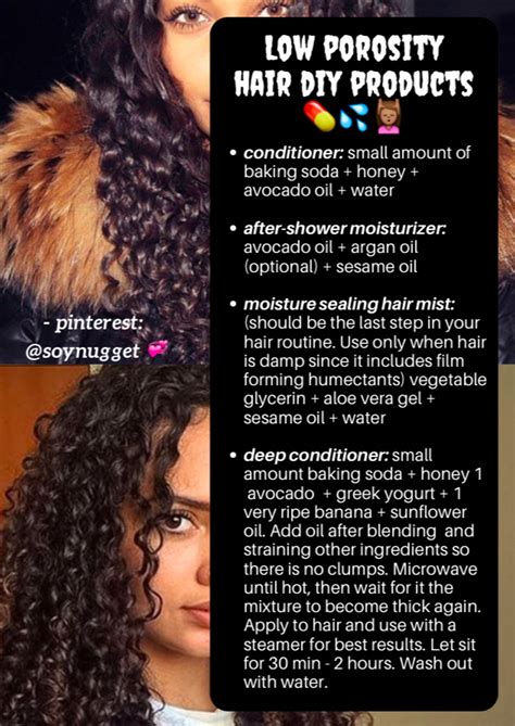 Curly hair demands different care than its straight or wavy counterparts. @soynugget | low porosity diy hair products # ...