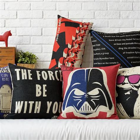 Film Poster Star Wars Pillow Cushion Linen Pillowcase Office Home