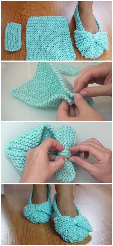 Easiest Slippers To Make Crochet Or Knit Tutorials More