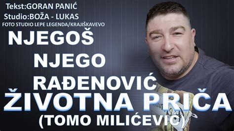 Njegoš Njego Rađenović Tužna Priča Tomo Milićević Official Audio