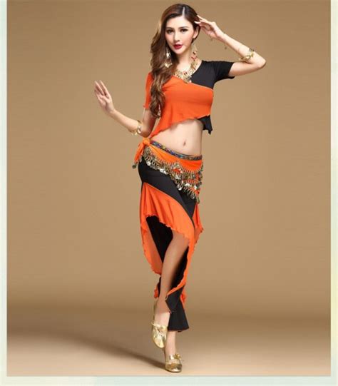 Quality Belly Dance Costume Set Bellydance Pratice Clothing Indian Set Gauze Set Pants Color