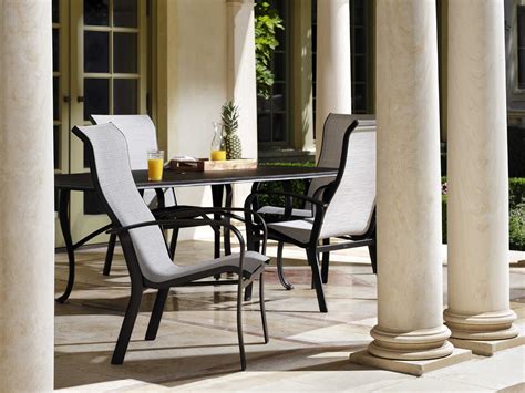 Woodard Fremont Sling Aluminum Dining Set Fremntsldinset1