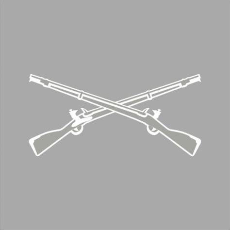 Us Army Infantry Crossed Rifles Logo Military Vinyl Decal Sticker