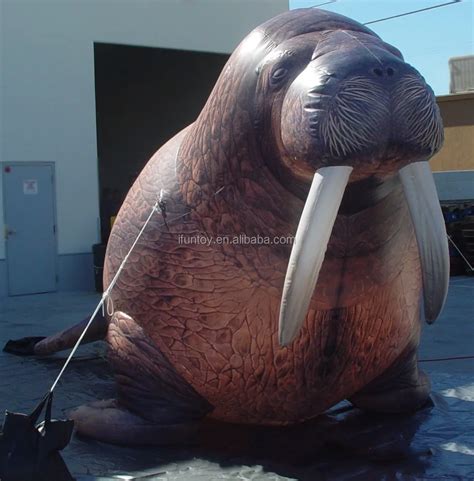 Real Giant Inflatable Walrus Modelinflatable Animal For Advertising