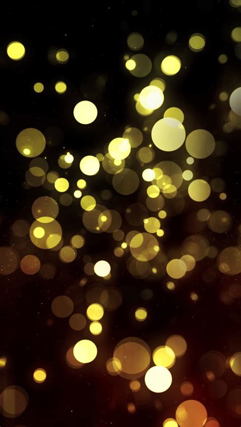 Abstract Golden Bokeh The Iphone Wallpapers