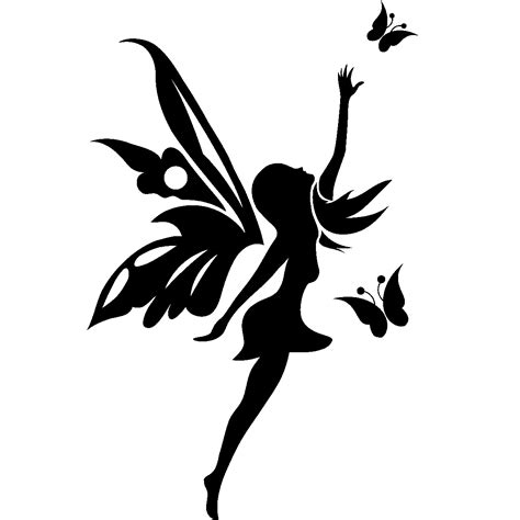 Tinker Bell Silhouette Fairy Wall Decal Png Download 12001200