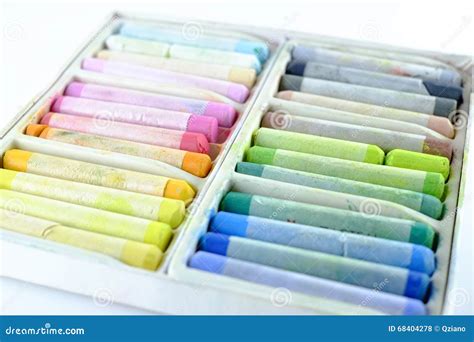 A Set Of Pastels Stock Photo Image Of Artistic Container 68404278