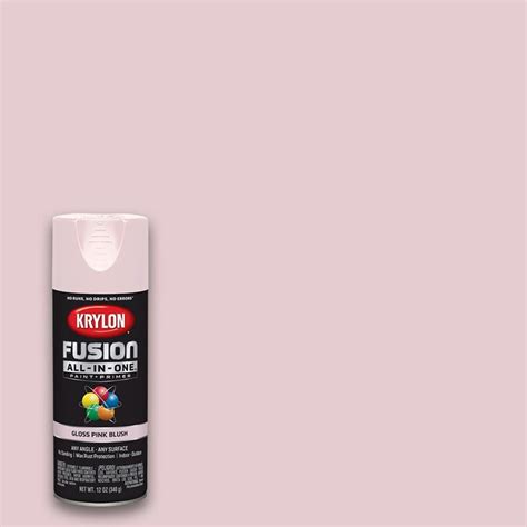 Krylon Fusion All In One Gloss Pink Blush Spray Paint And Primer In One