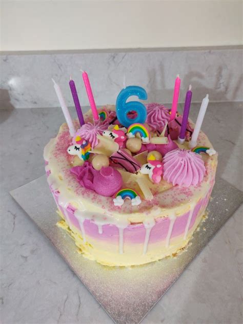 Unicorn Birthday Cake Asda Drizzle Layer Cake With Edible Unicorn
