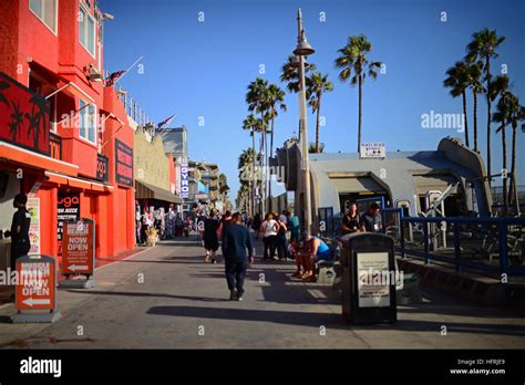 Venice Beach Boardwalk Los Angeles California Stock Photo Alamy