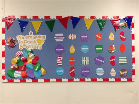 Candy Crush Bulletin Board Candy Theme Classroom Candy Theme School
