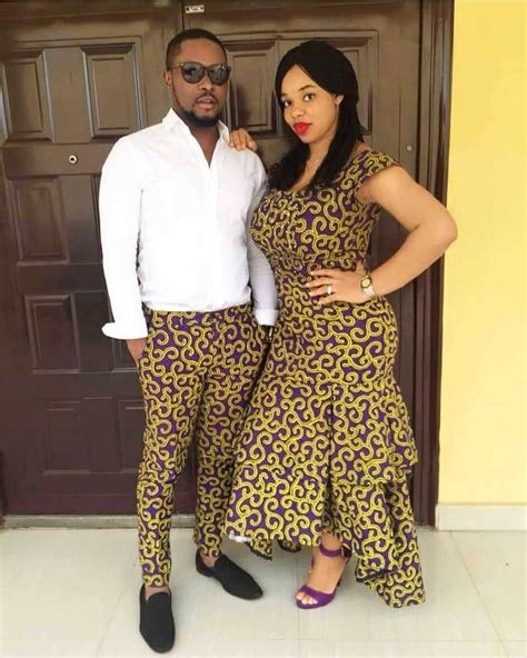 Beautiful matching african print ankara designs and styles for couples, husband and wife ankara ...