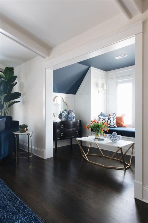 Timber Trails Farmhouse Tour | Dark floor living room, Dark hardwood