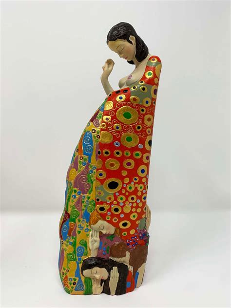 Klimt Hope Ii Pregnant Woman Sculpture Gustav Klimt 24cm Dutch Hospital Luxury Lifestyle