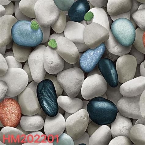 Whiterosy Wallpapers Adore Decor Modern 3d Effect Pebbles Design