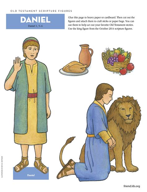 Use These Cut Out Figures To Act Out The Story Of Daniel In The Lions