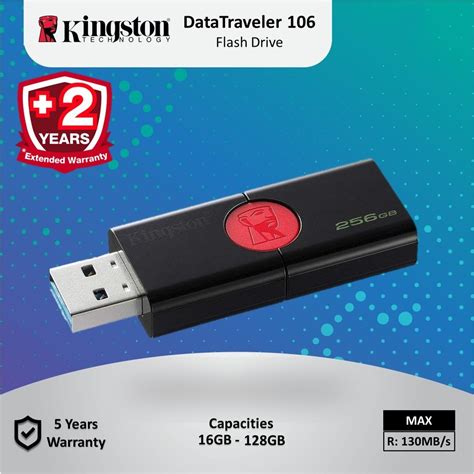 Kingston Data Traveler 106 16gb32gb64gb128gb Usb 31 Flash Drive