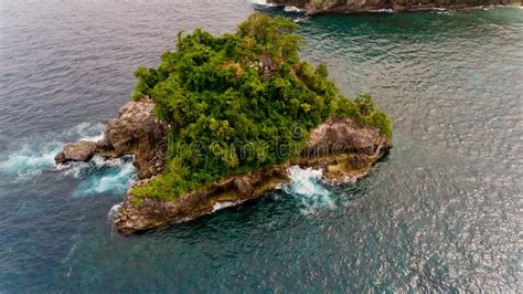 Aerial View Of Small Island Near Crystal Bay Stock Image Image Of