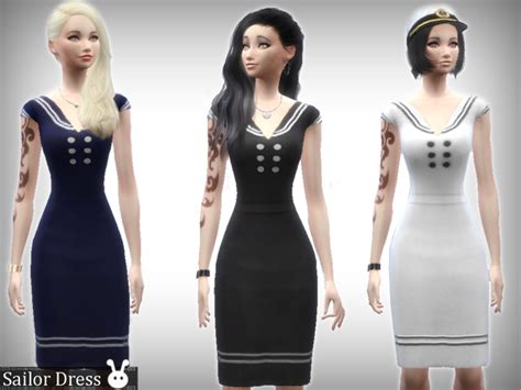 The Sims Resource Sailor Dress