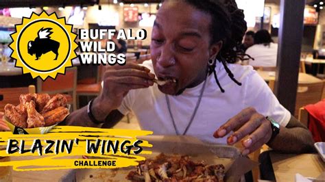 Buffalo wild wings is a national chain restaurant, but their eating challenge is definitely not vanilla. Buffalo Wild Wings Blazin' Wings Challenge ATL (RECORD ...