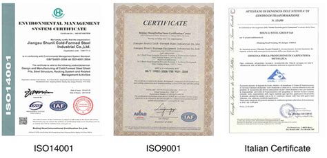 Certificates Of Sheet Pilingsheet Pilespipe Piling Shunli Steel Group