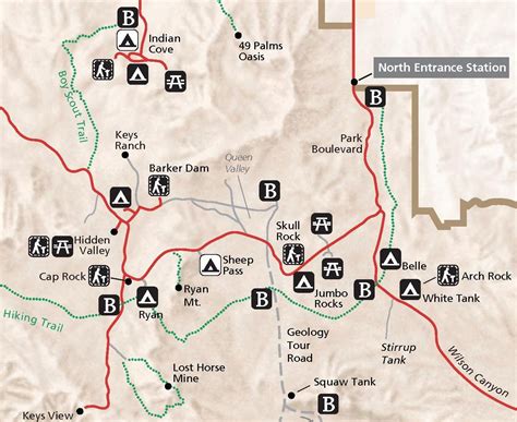 Printable Map Of Joshua Tree National Park – Printable Map of The