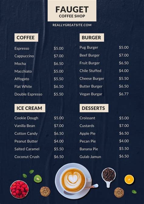 Free Printable Customizable Ice Cream Menu Templates Canva 100920 Hot Sex Picture