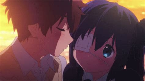 Anime Cheek Kiss GIF Tenor