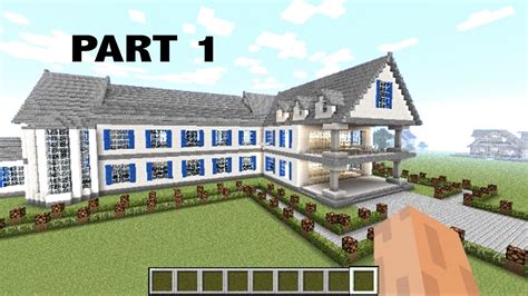 【minecraft】 How To Make A Mansion Step By Step Part 1 Super Easy