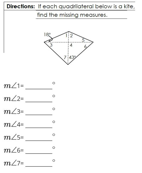 How to find missing angle measures, . Answered: Directions: If each quadrilateral below… | bartleby