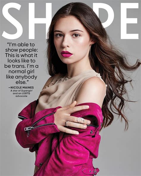 Nicole Maines Featured In Shape Magazines Womenruntheworld Series Link To Full Interview In