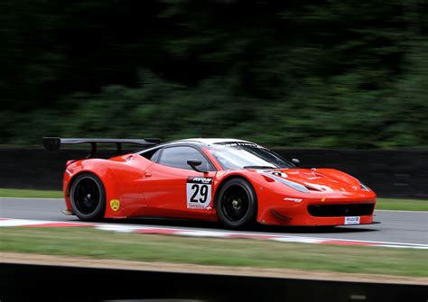 British Gt Championships Ferrari 458 Italia Gt3 Brands Hatch England