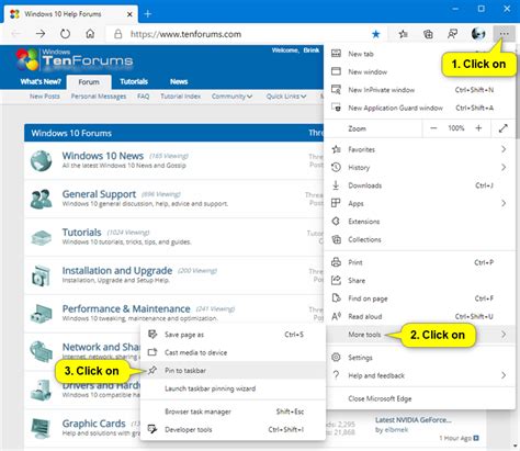 How To Pin Sites To Taskbar In Microsoft Edge Chromium Tutorials