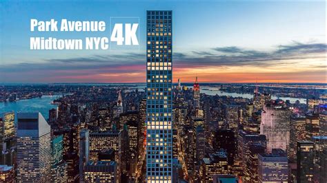 Park Avenue Midtown New York City Nyc K Drone Video Youtube