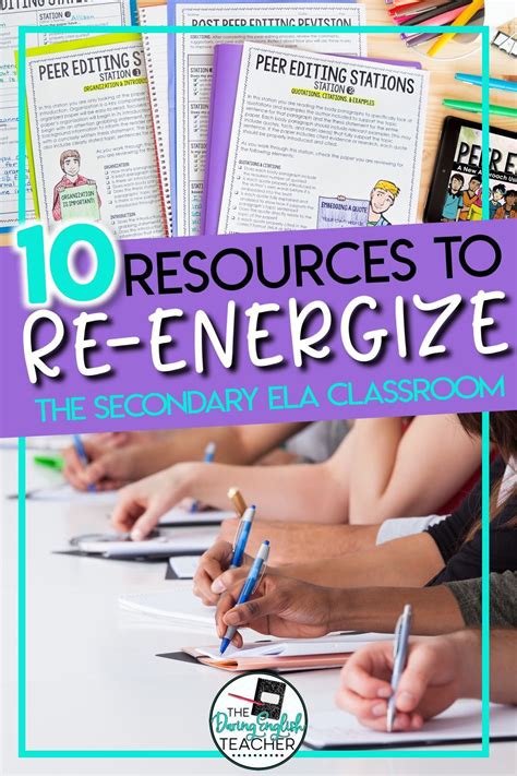 10 Resources To Re Energize The Secondary Ela Classroom In 2020 High